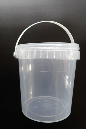 1 Litre Plastic Candy Floss bucket with lid and handle