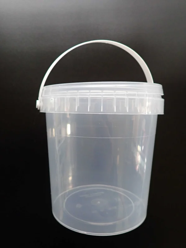 1 Litre Plastic Candy Floss bucket with lid and handle