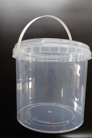 2.5 Litre Plastic Candy Floss bucket with lid and handle