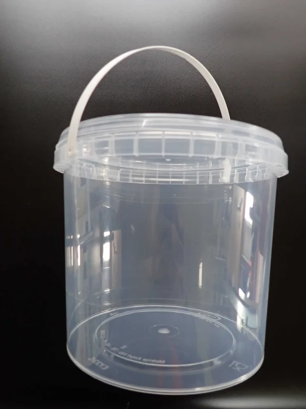 2.5 Litre Plastic Candy Floss bucket with lid and handle