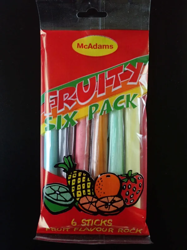 fruity six pack sweets